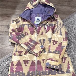 Burton Beige and Purple Patterned Jacket
